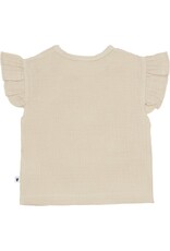 Klein T-shirt Ruffle Mousseline Pepper