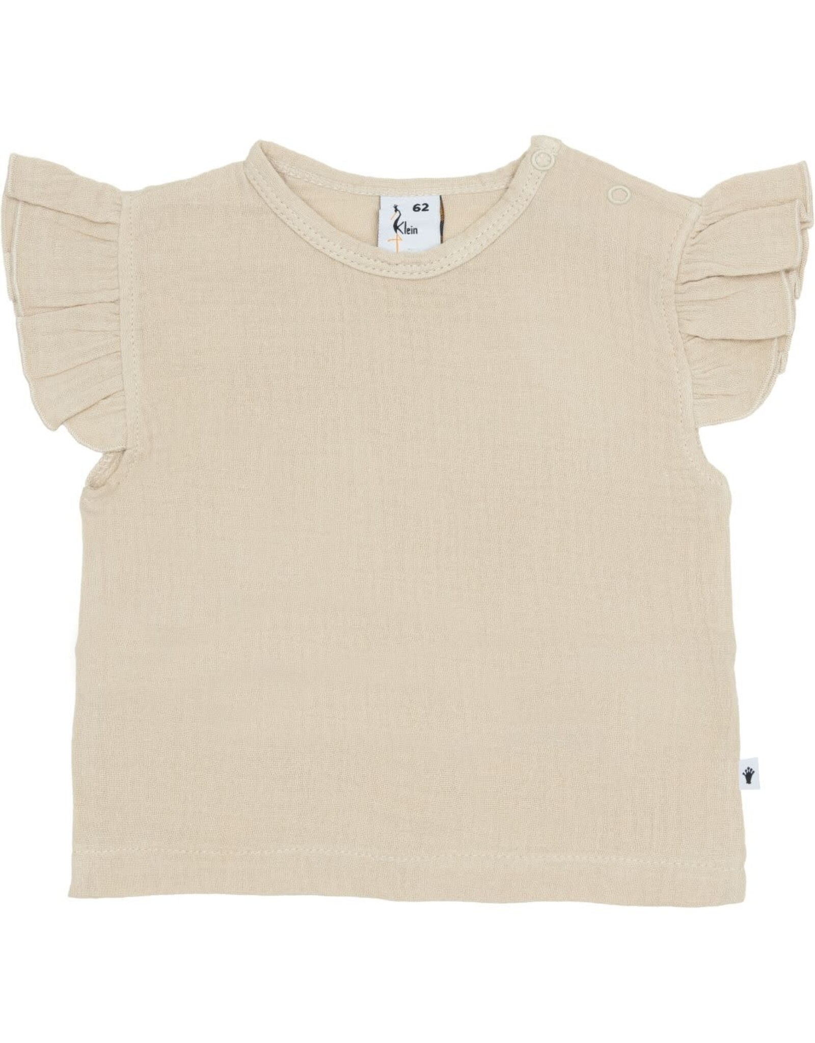 Klein T-shirt Ruffle Mousseline Pepper