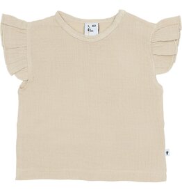 Klein T-shirt Ruffle Mousseline Pepper