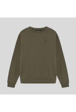 Lyle & Scott Heavy Weight Drop Shoulder Crew X569 Khaki Ash