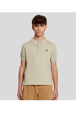 Lyle & Scott SS Knitted Polo Shirt Y117 Wheat