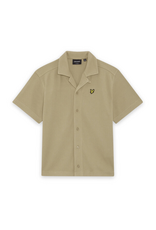 Lyle & Scott SS Waffle Shirt X37 Dark Sand