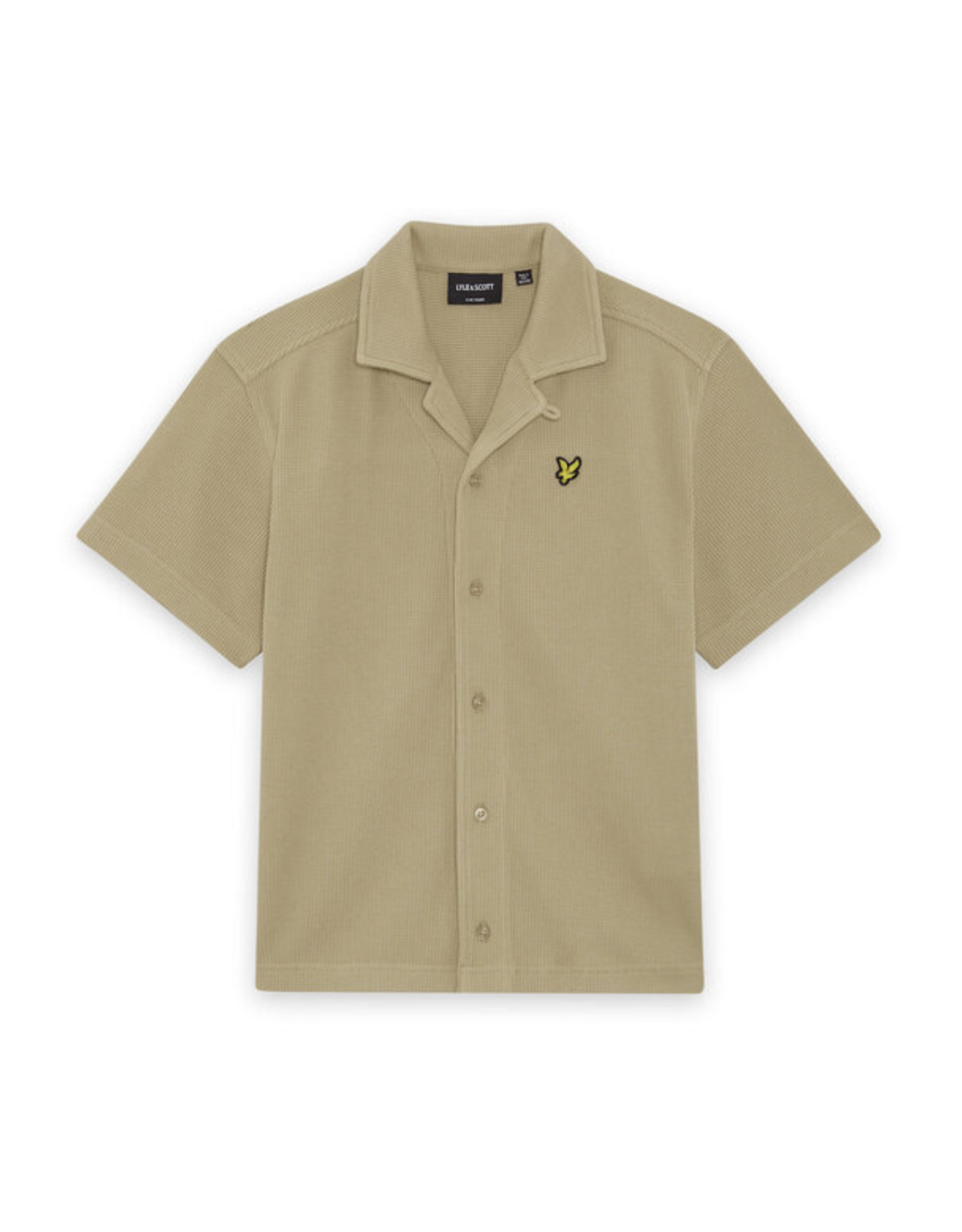 Lyle & Scott SS Waffle Shirt X37 Dark Sand