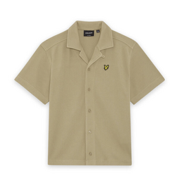 Lyle & Scott SS Waffle Shirt X37 Dark Sand