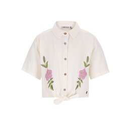 Like Flo Cecile Flo girls knotted oversized blouse Off white