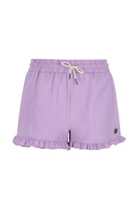 Like Flo Fiona Flo girls chambrey short with ruffle hem Lilac