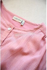 Like Flo Maika Flo girls glitter dress with knot and button closure at front Copper