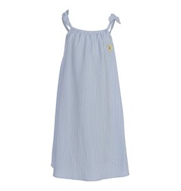Little Looxs Little Striped Crinckle sleeveless D blue stripe s26