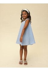 Little Looxs Little Striped Crinckle sleeveless D blue stripe s26