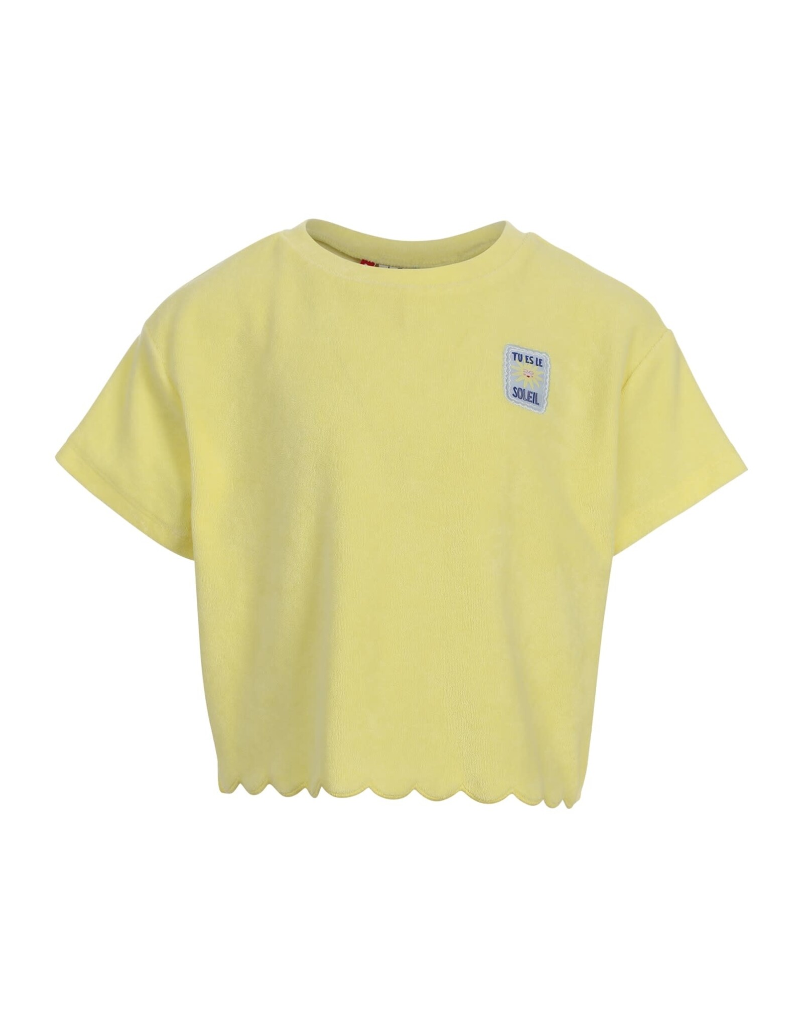 Little Looxs Little Terry Cloth Top SS LEMON s26