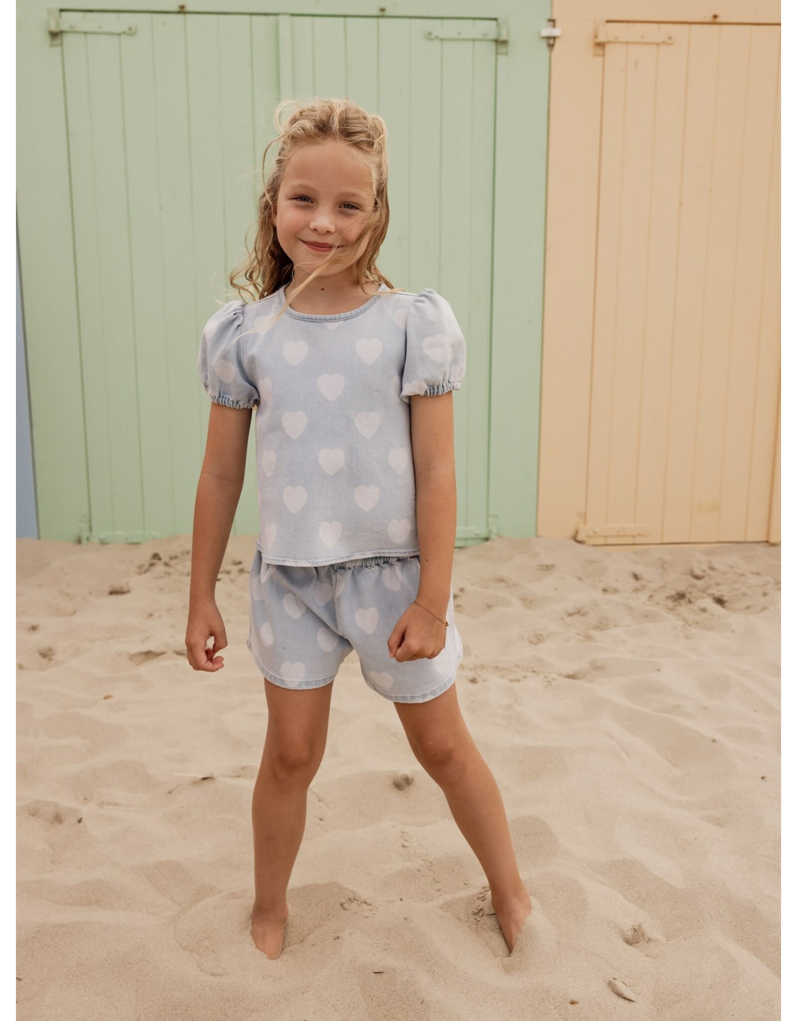 Little Looxs Little Heart Denim Shorts Heart denim s26