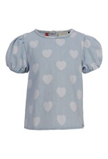 Little Looxs Little Heart Denim Top Heart denim s26