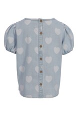 Little Looxs Little Heart Denim Top Heart denim s26