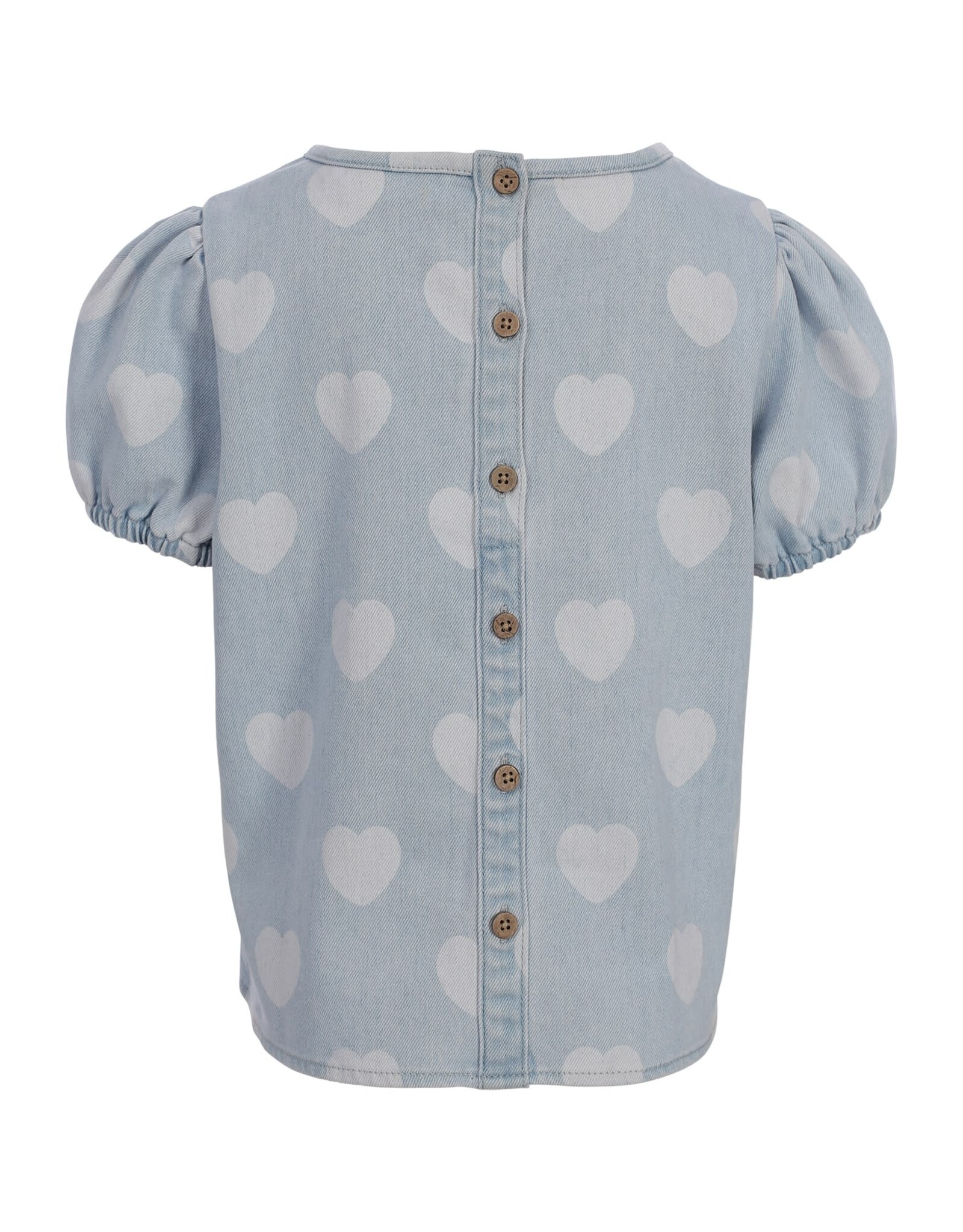 Little Looxs Little Heart Denim Top Heart denim s26