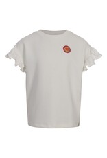 Little Looxs Little Sweater with Ruffles SS Soft white s26