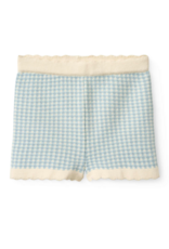Copenhagen Colors CHECK JACQUARD SHORTS DUSTY BLUE CHECK