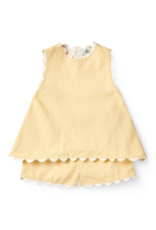 Copenhagen Colors DECO TOP & SHORTS SET PALE YELLOW COMB.
