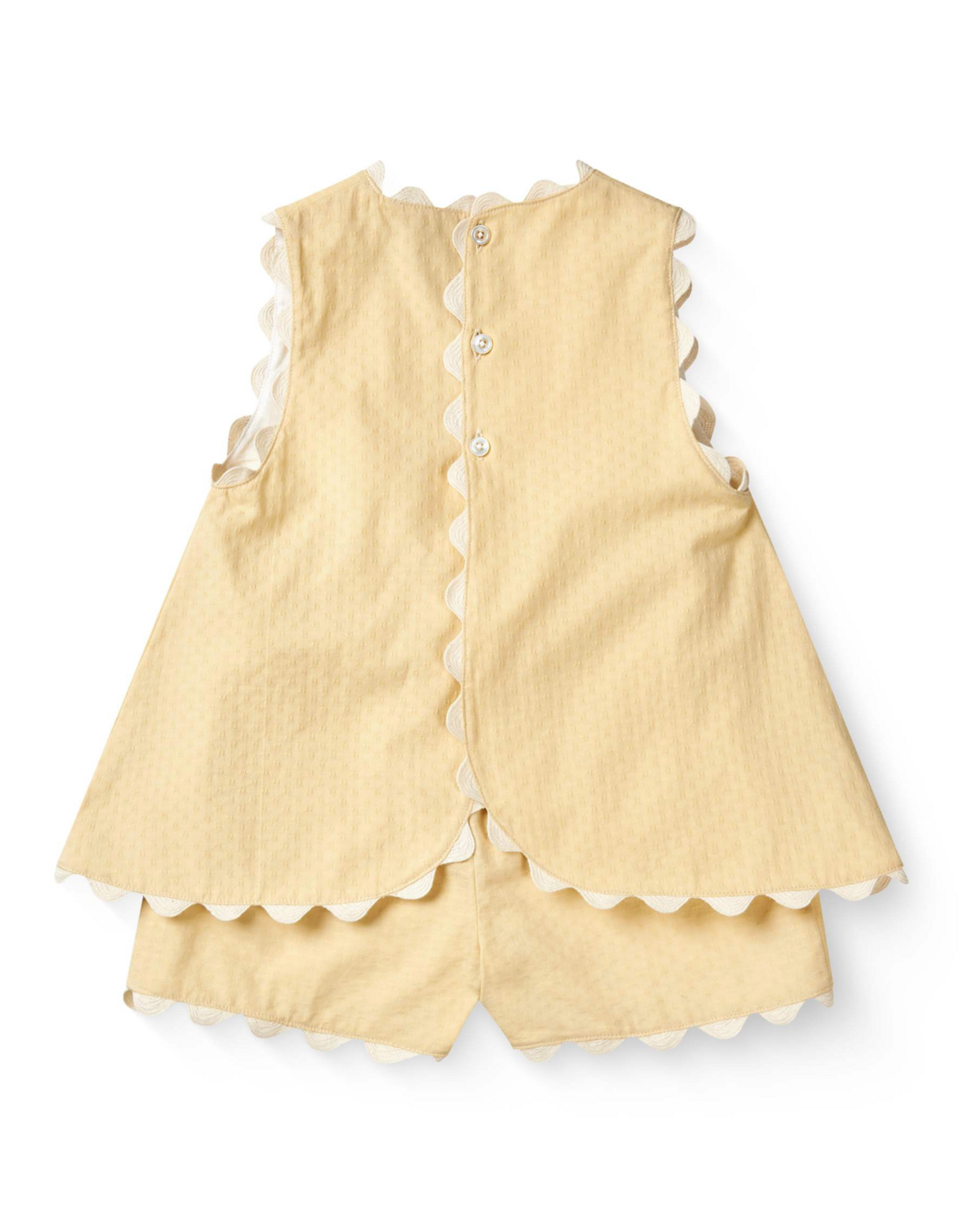 Copenhagen Colors DECO TOP & SHORTS SET PALE YELLOW COMB.