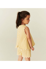 Copenhagen Colors DECO TOP & SHORTS SET PALE YELLOW COMB.