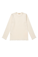 Copenhagen Colors POINTELLE HEART LS TEE CREAM