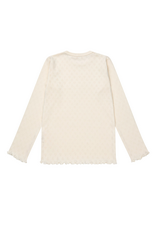 Copenhagen Colors POINTELLE HEART LS TEE CREAM