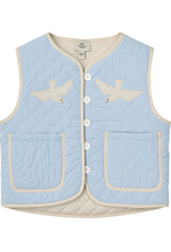 Copenhagen Colors QUILTED  VEST LT. BLUE COMB.