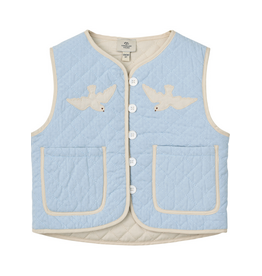 Copenhagen Colors QUILTED  VEST LT. BLUE COMB.