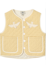 Copenhagen Colors QUILTED  VEST PALE YELLOW COMB.