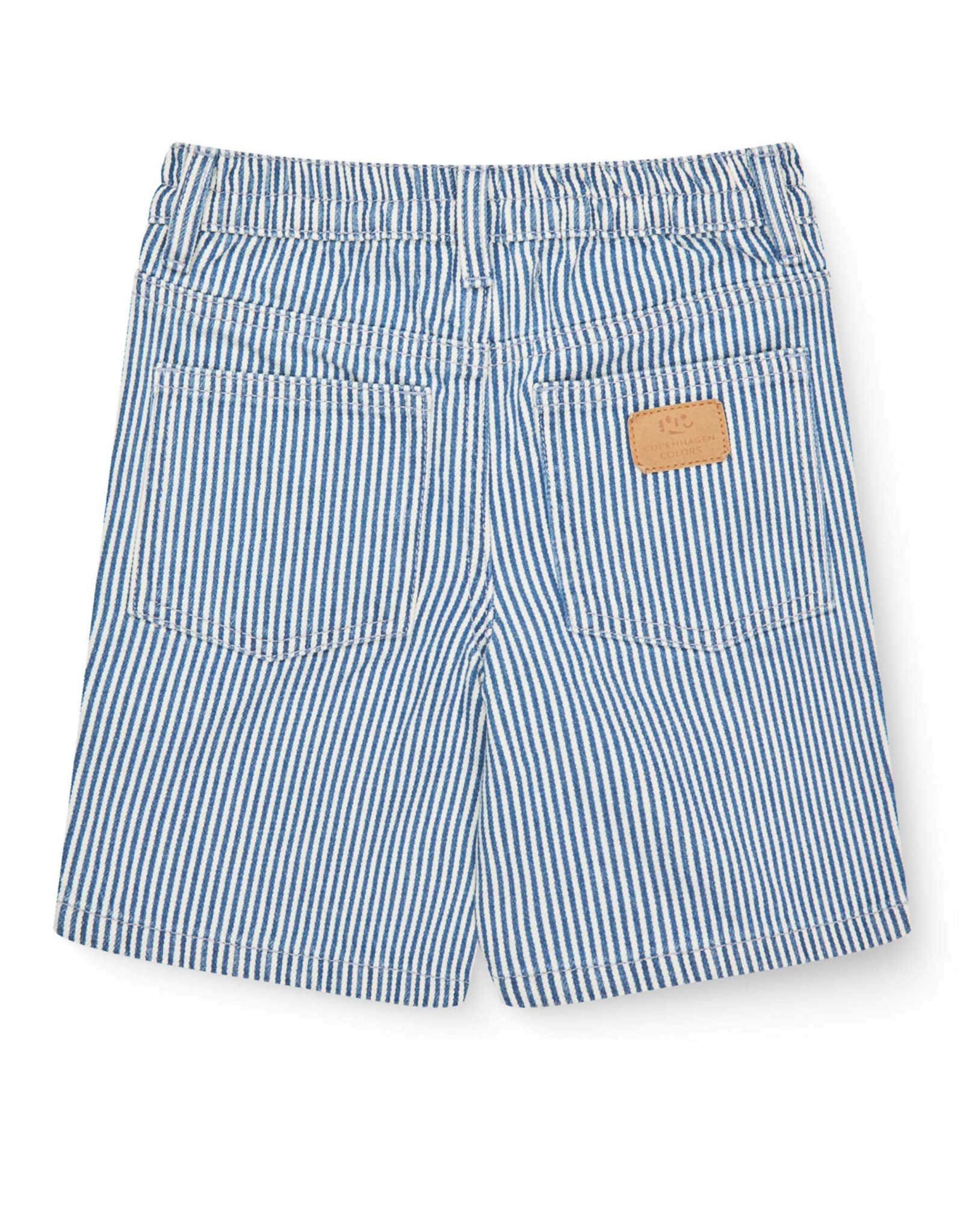 Copenhagen Colors Y/D STRIPE TWILL SHORTS DENIM BLUE STRIPE