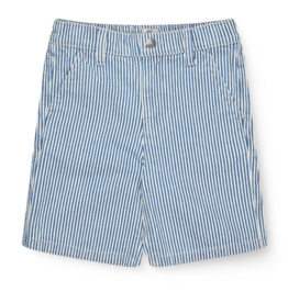 Copenhagen Colors Y/D STRIPE TWILL SHORTS DENIM BLUE STRIPE