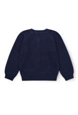 Copenhagen Colors Knitted classic rib Cardigan Navy