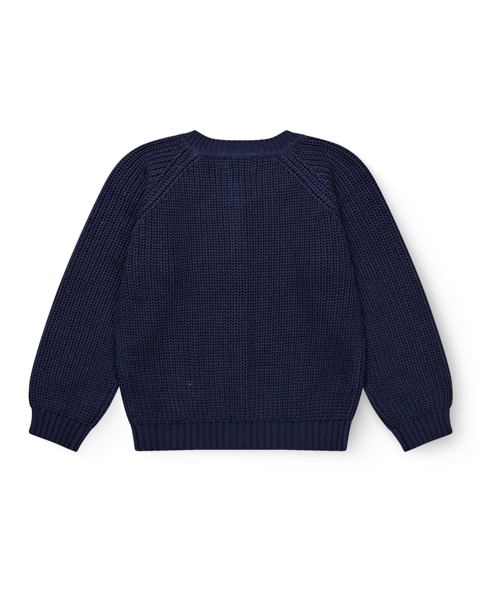 Copenhagen Colors Knitted classic rib Cardigan Navy