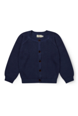 Copenhagen Colors Knitted classic rib Cardigan Navy