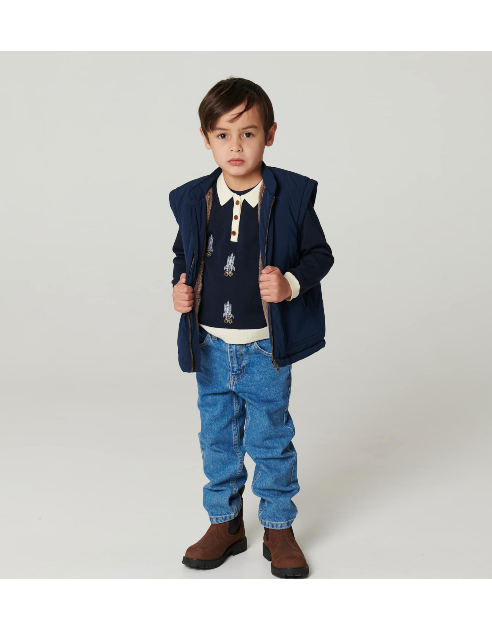 Copenhagen Colors Organic junior jeans Regular fit Indigo blue wash