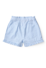 Copenhagen Colors SEERSUCKER GIRLY SHORTS SKY BLUE W CREAM STRIPE