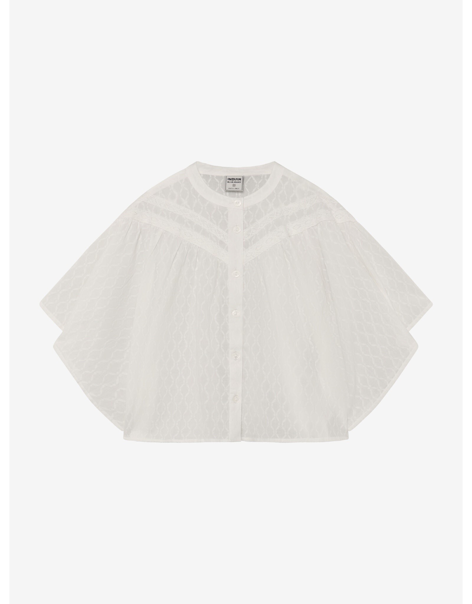 Indian Blue Jeans Shirt Wide Sleeve Cloud