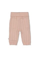 Feetje Broek pointelle rib - Delicate Flower l.Roze