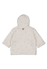 Feetje Omkeerbaar jasje met capuchon AOP - Delicate Flower Offwhite