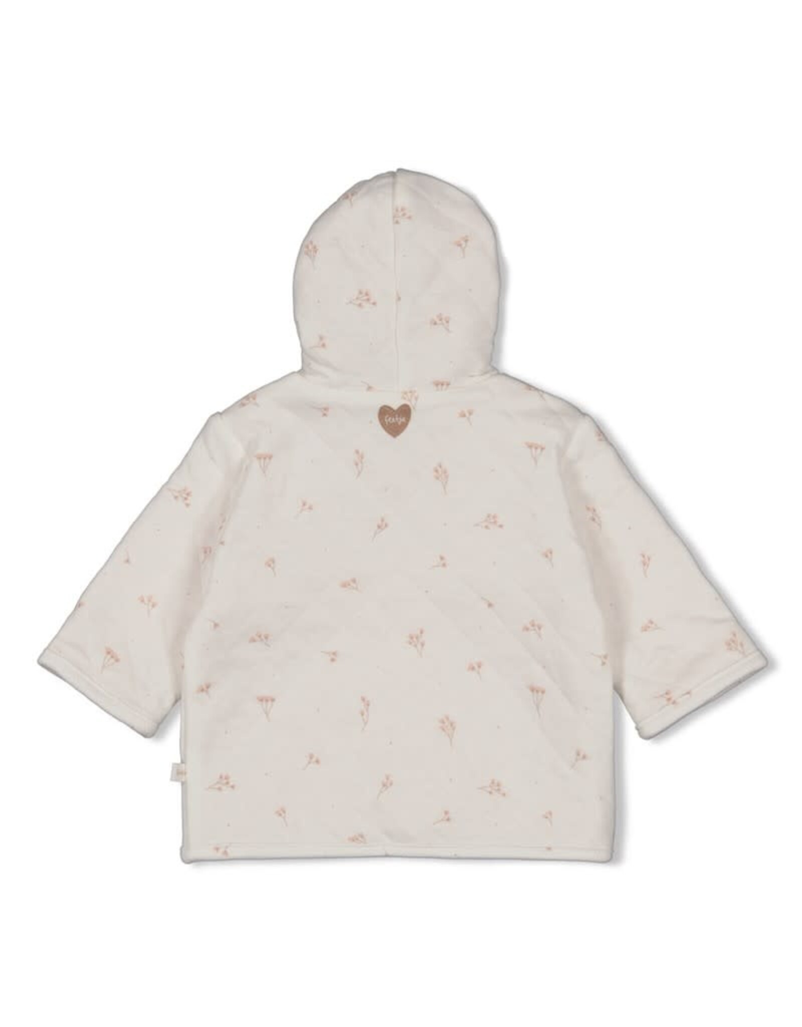 Feetje Omkeerbaar jasje met capuchon AOP - Delicate Flower Offwhite