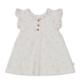 Feetje Jurk crinkle AOP k/m - Delicate Flower Offwhite