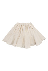 NAVY NATURAL Faith skirt with heart broderie