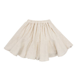 NAVY NATURAL Faith skirt with heart broderie