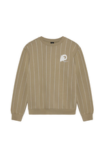 Indian Blue Jeans Loose Fit Sweater Pinstripe Sand Storm