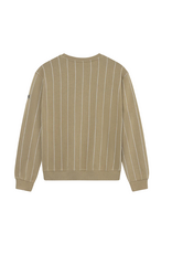 Indian Blue Jeans Loose Fit Sweater Pinstripe Sand Storm