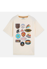Scotch & Soda FRONT ARTWORK RELAXEDFIT TSHIRT  - EGGNOG