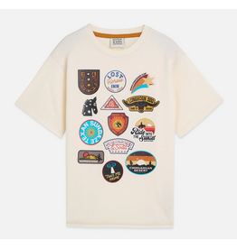 Scotch & Soda FRONT ARTWORK RELAXEDFIT TSHIRT  - EGGNOG