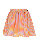 Nono Norah Striped Plissee Skirt Orange Coral