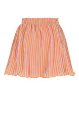 Nono Norah Striped Plissee Skirt Orange Coral