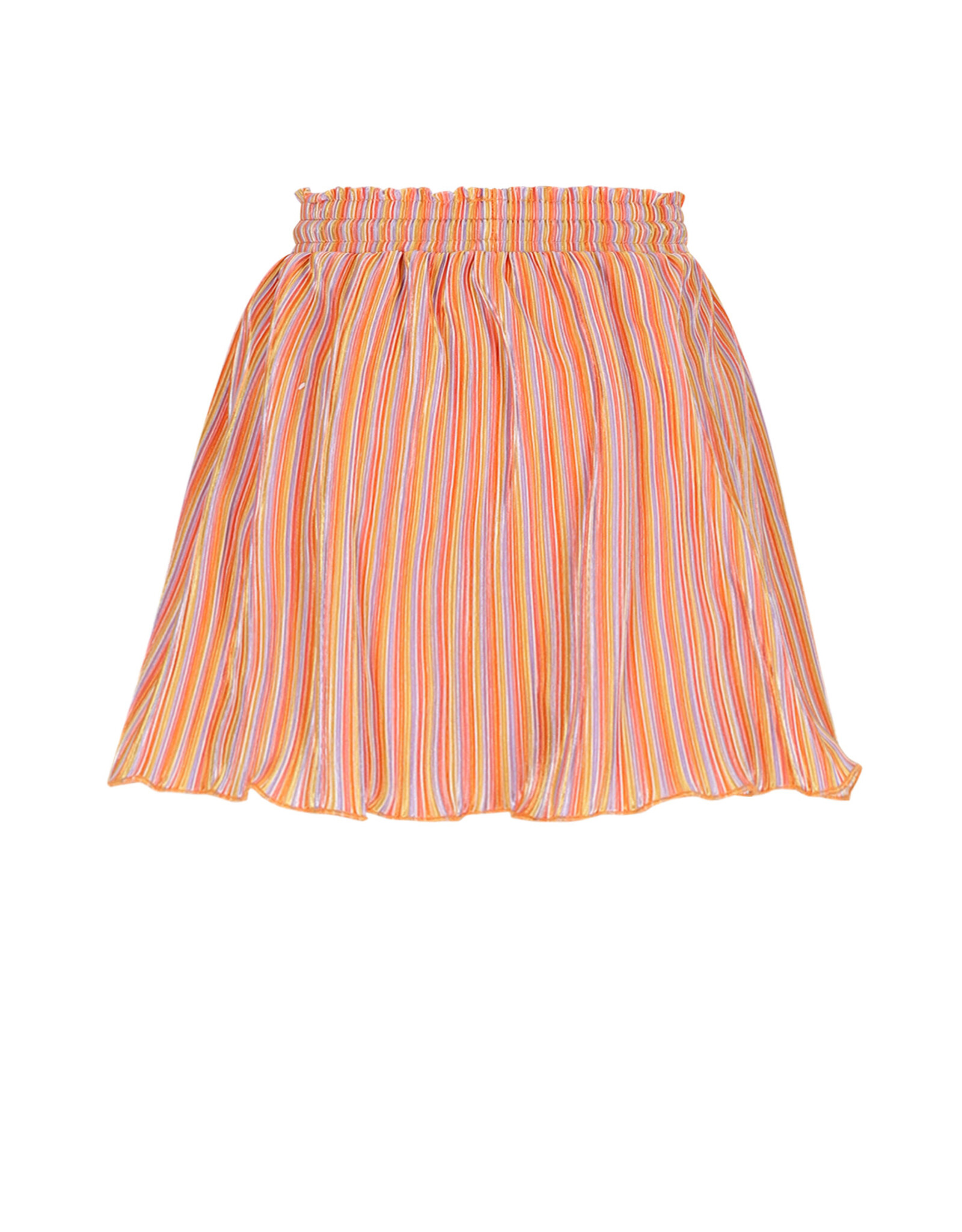 Nono Norah Striped Plissee Skirt Orange Coral