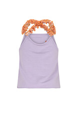 Nono Kek Dotted Jersey singlet top with cross back Galaxy Lilac